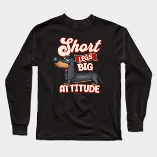 Cute Funny Dachshund Doxie Dog Attitude Long Sleeve T-Shirt